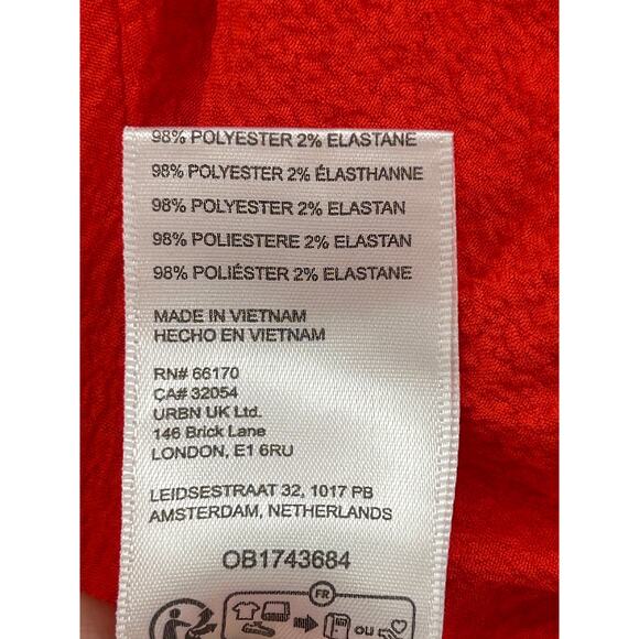 Urban Outfitters Milk Maid Ruffled Bustier Wench Crop Top Off Shoulder Red S - Picture 4 of 5